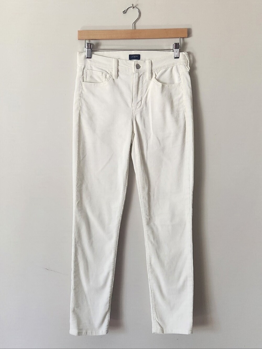 J. Crew Cream Corduroy Pants Sz 25